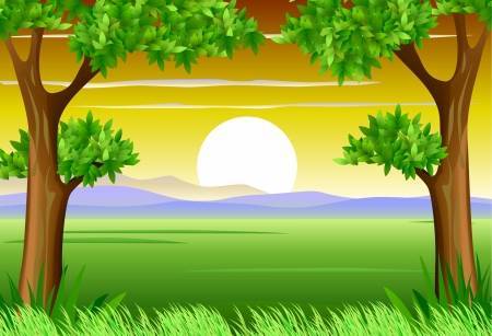 Nature scenery clipart