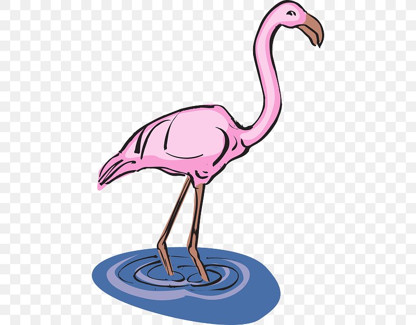 Clip art flamingo.