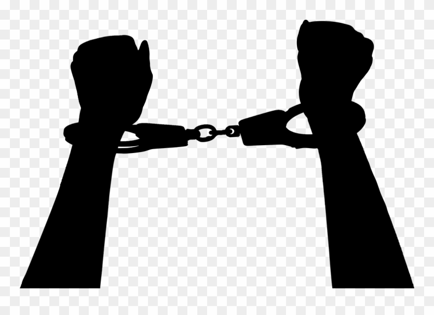 Handcuffs crime clip.