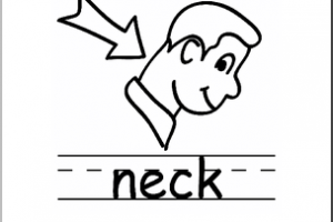 Neck clipart black and white