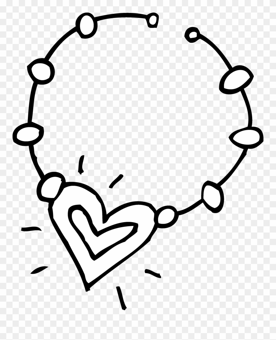 Cute Necklace Coloring Page