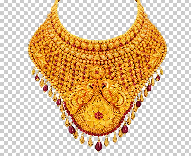 Jewellery necklace gold.