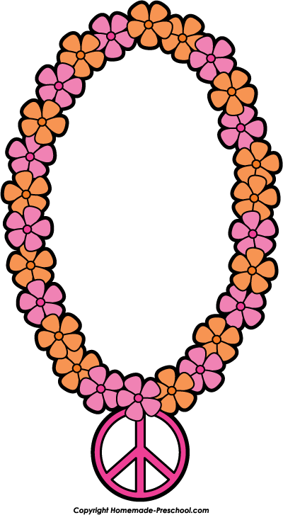 Peace flower necklace.