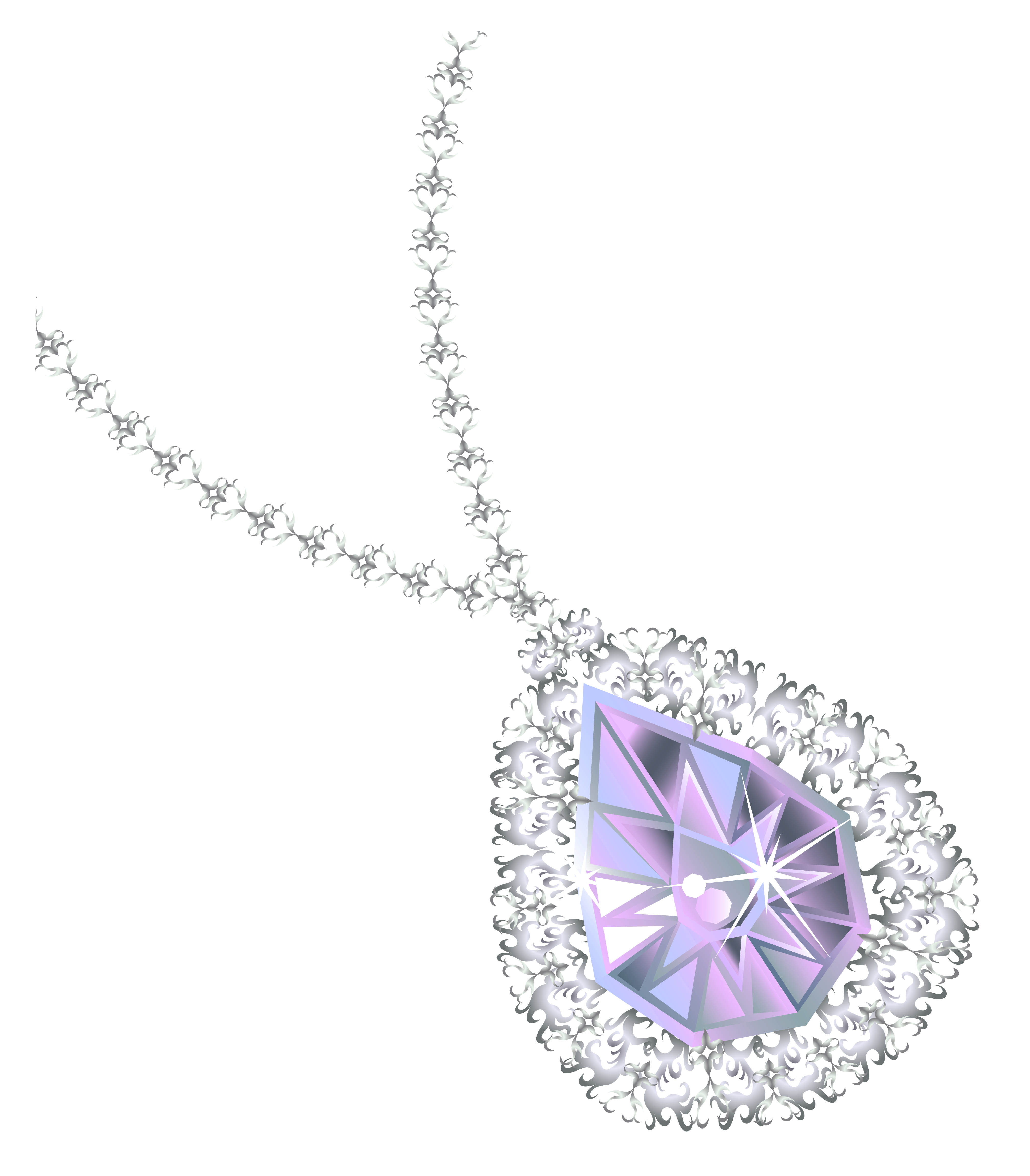 Diamond necklace png.