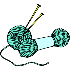 Knitting needles clip.