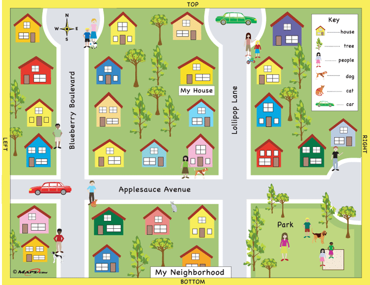 neighborhood clipart map