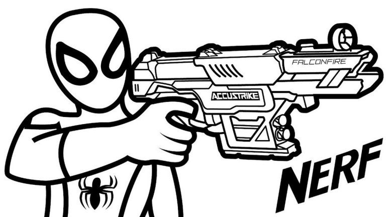 Nerf guns coloring.