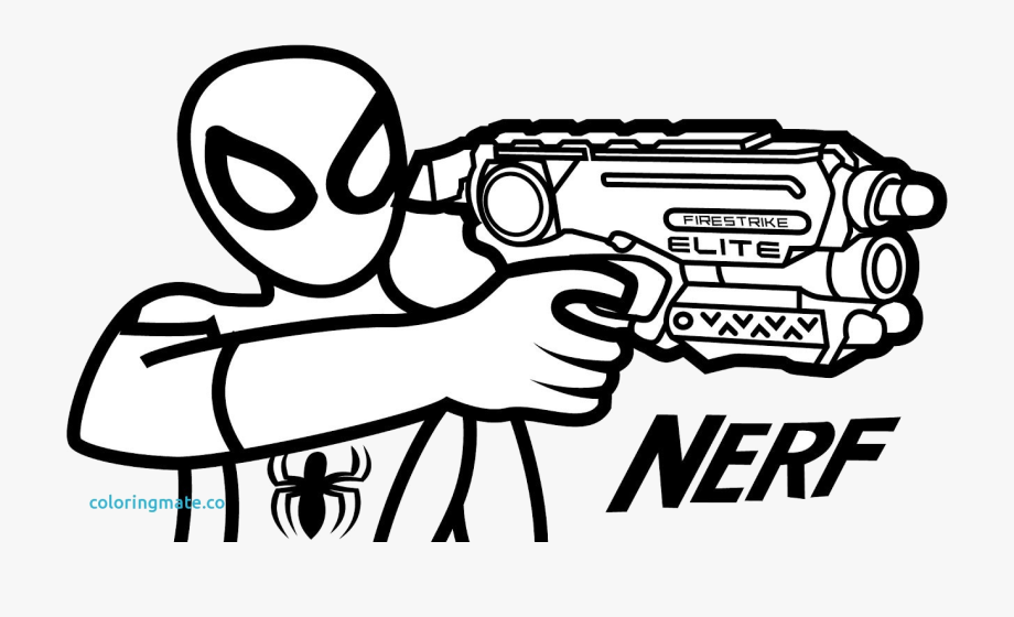 Nerf Guns Free Printable Coloring Pages , Transparent