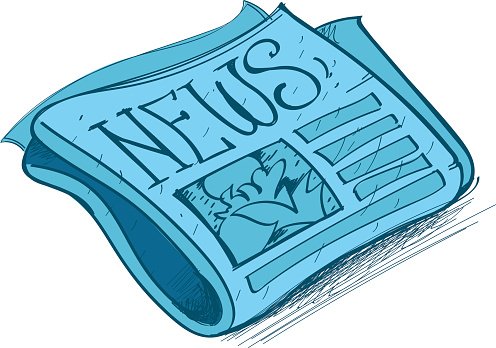 Newspaper Color Illustration IN The Style of Hand premium