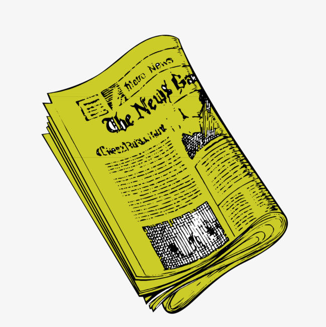 Old newspaper clipart
