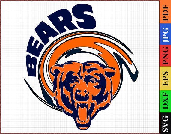 Chicago Bears SVG Files, Chicago Bears NFL Printable, NFL