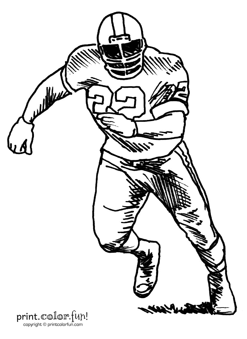 Nfl Football Player Drawings