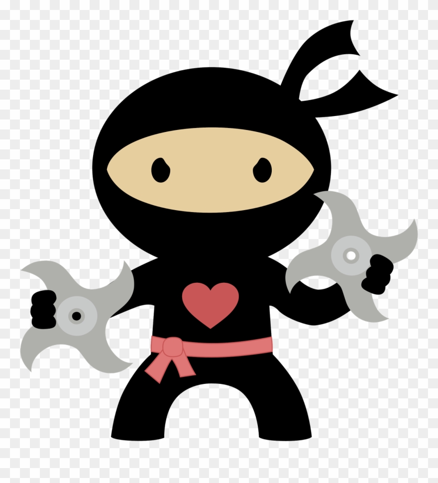 Ninja clipart heart.