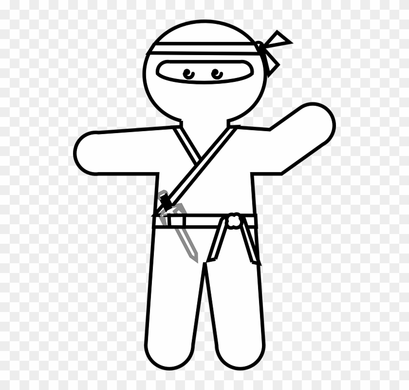 Ninja Japanese Cartoon Character Weapon Warrior