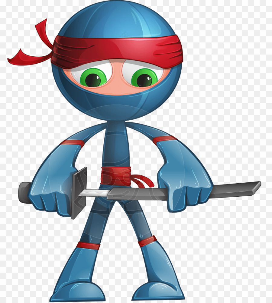 Ninja Blue PNG Cartoon Ninja Clipart download