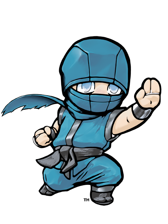 Ninja clipart blue.