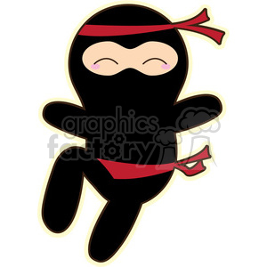 Cartoon Ninja illustration clip art image clipart