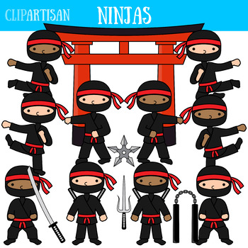 Ninjas clip art.