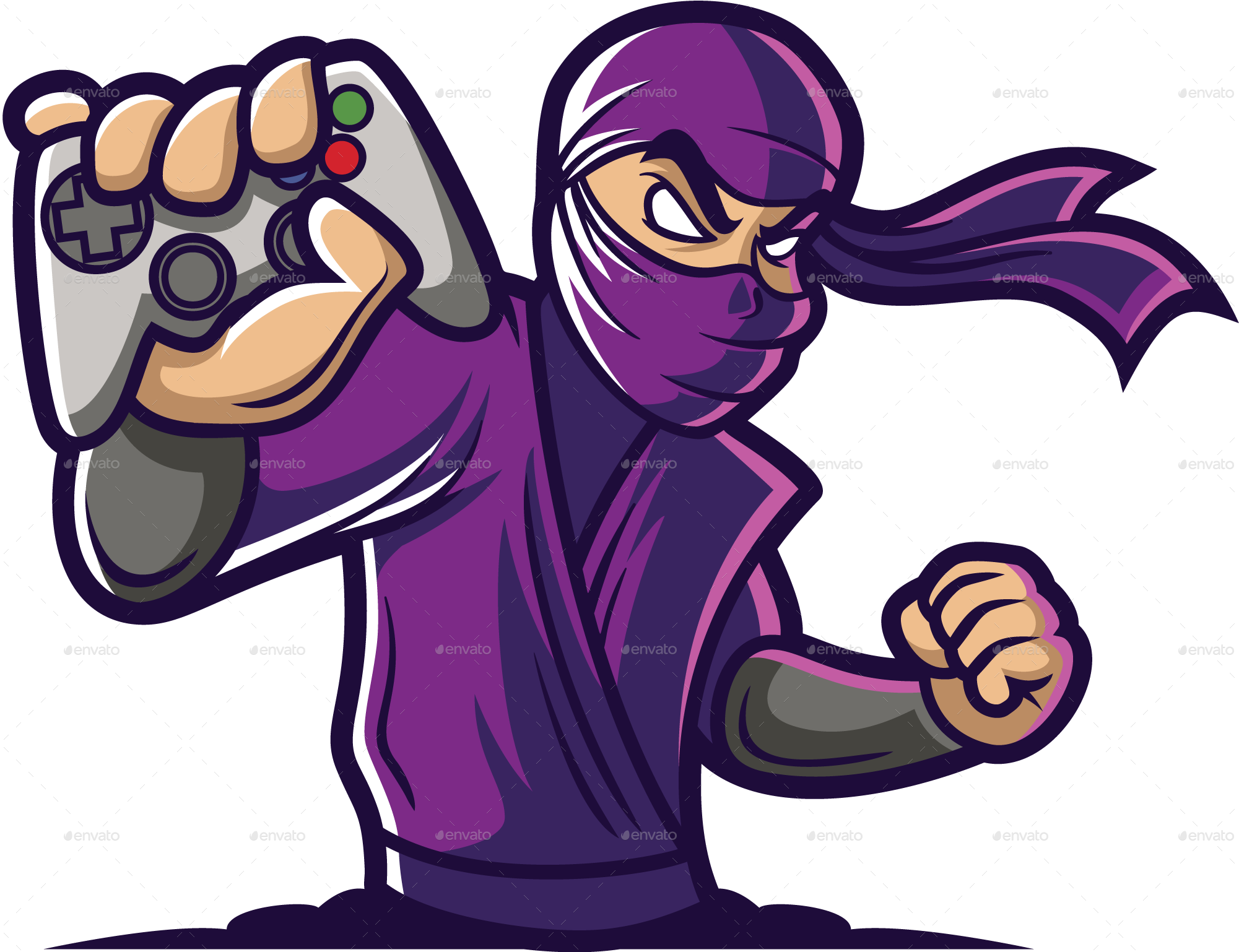 Purple Ninja Transparent Purple Ninja