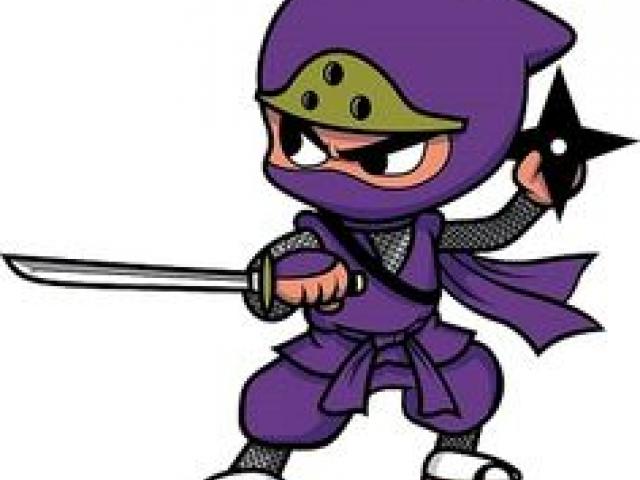 ninja clipart purple