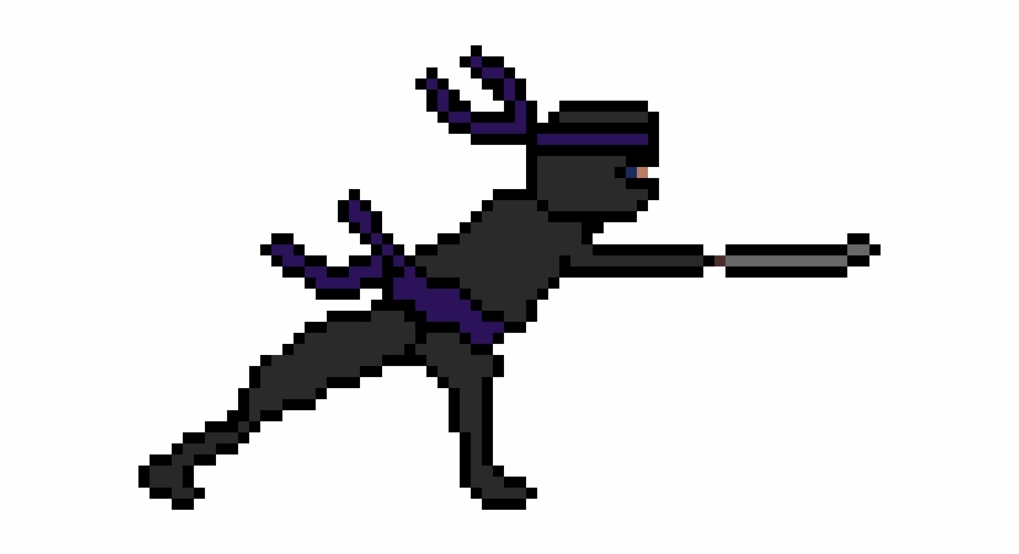 Running ninja pixel.