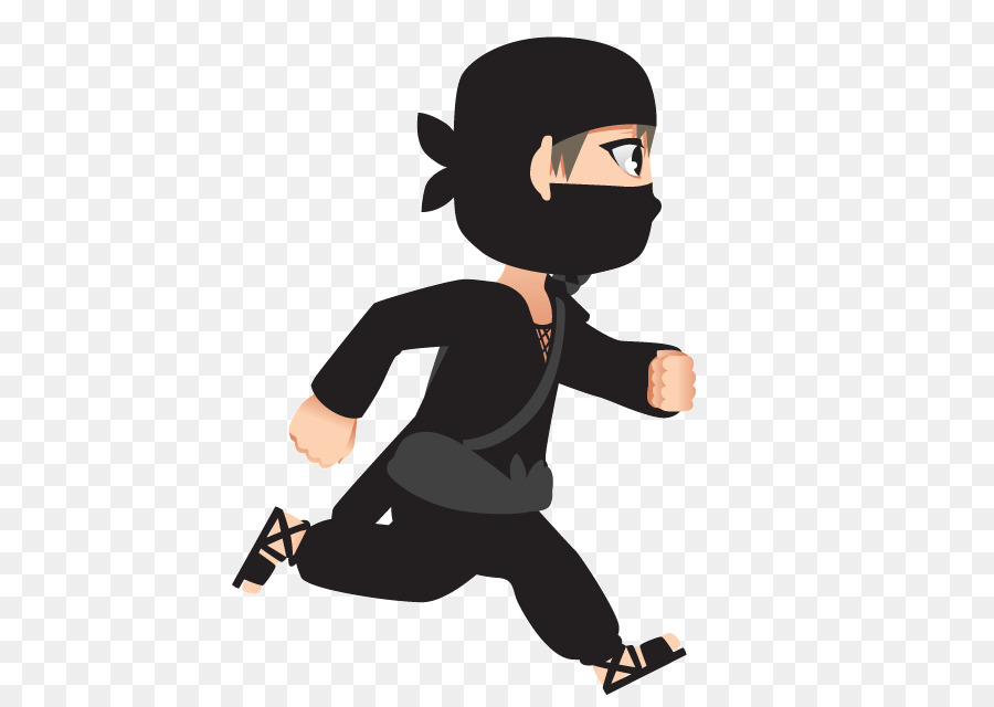 ninja clipart running