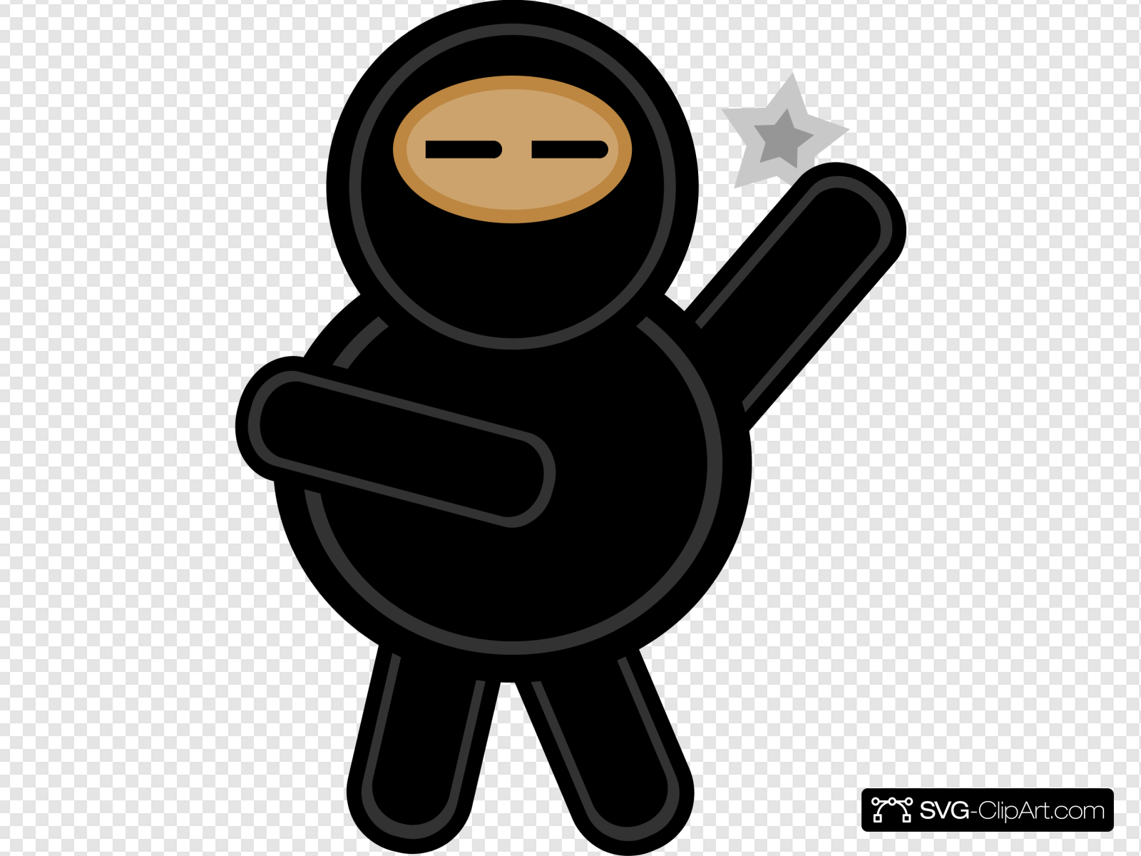 Plump Ninja Clip art, Icon and SVG
