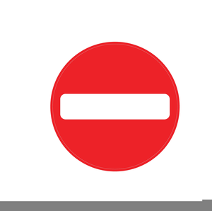 Free Clipart No Entry Sign