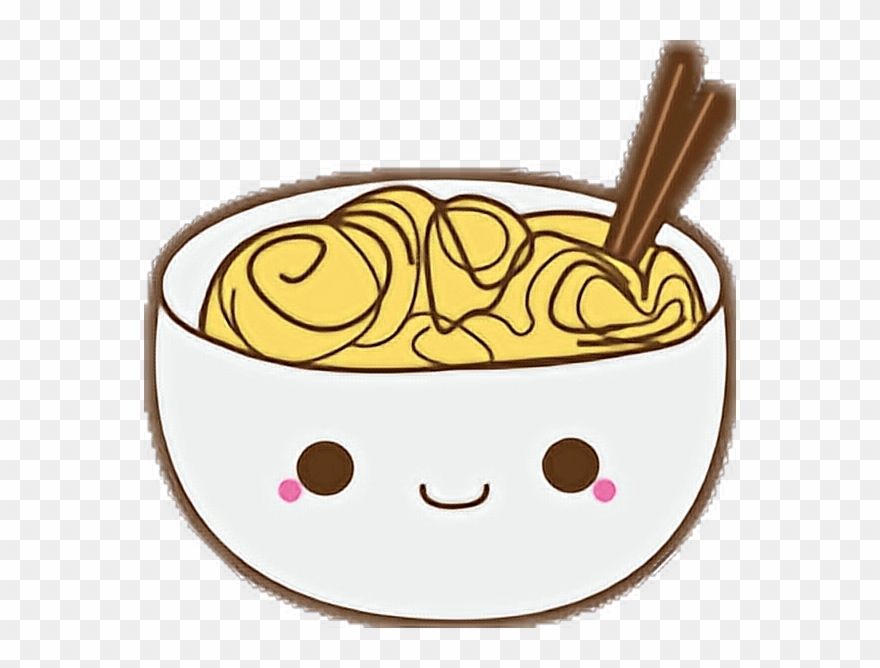 Kawaii bowl noodles.