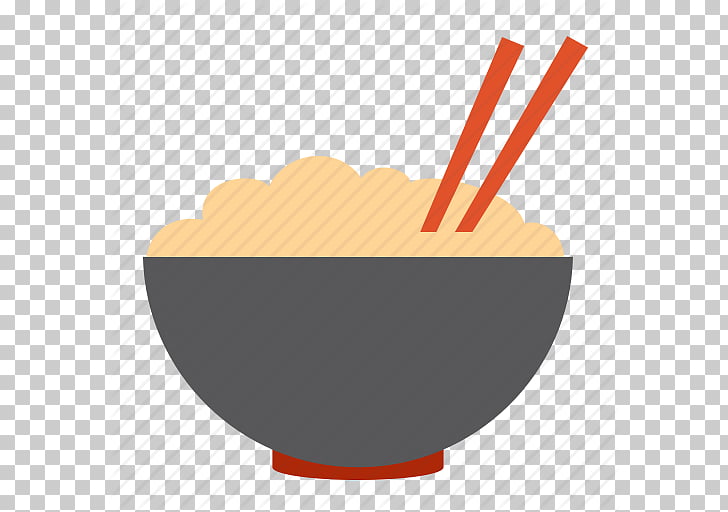 Bowl Chopsticks Noodle Icon, Cartoon rice, rice bowl and
