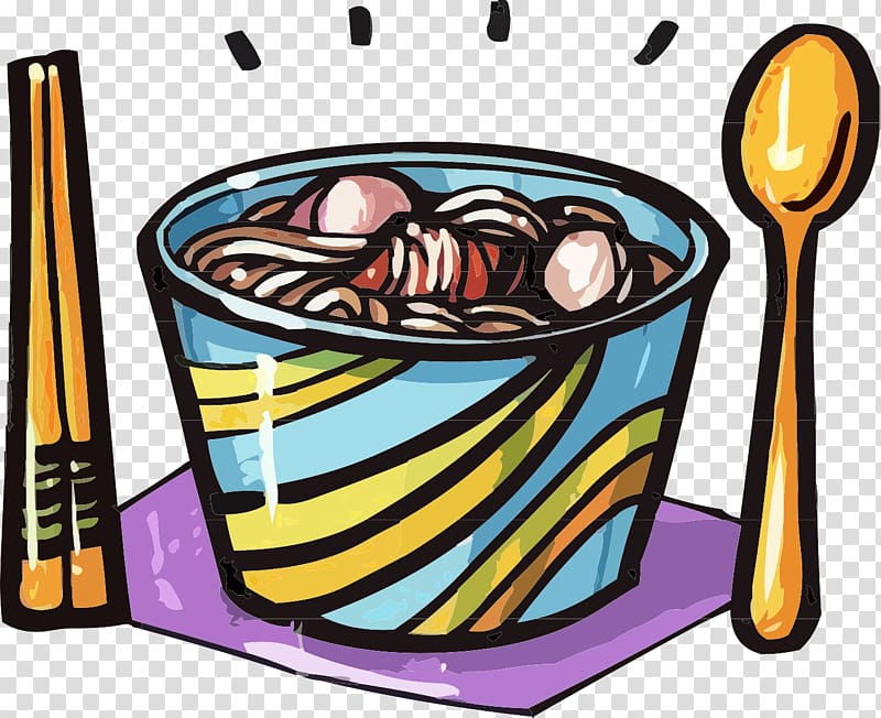 Ice cream Ramen Noodle Cartoon, Menu element transparent