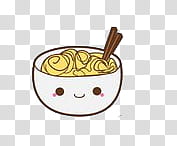 Kawaii bowl noodles.