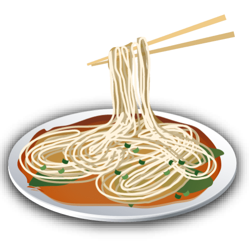 Plate noodles transparent.