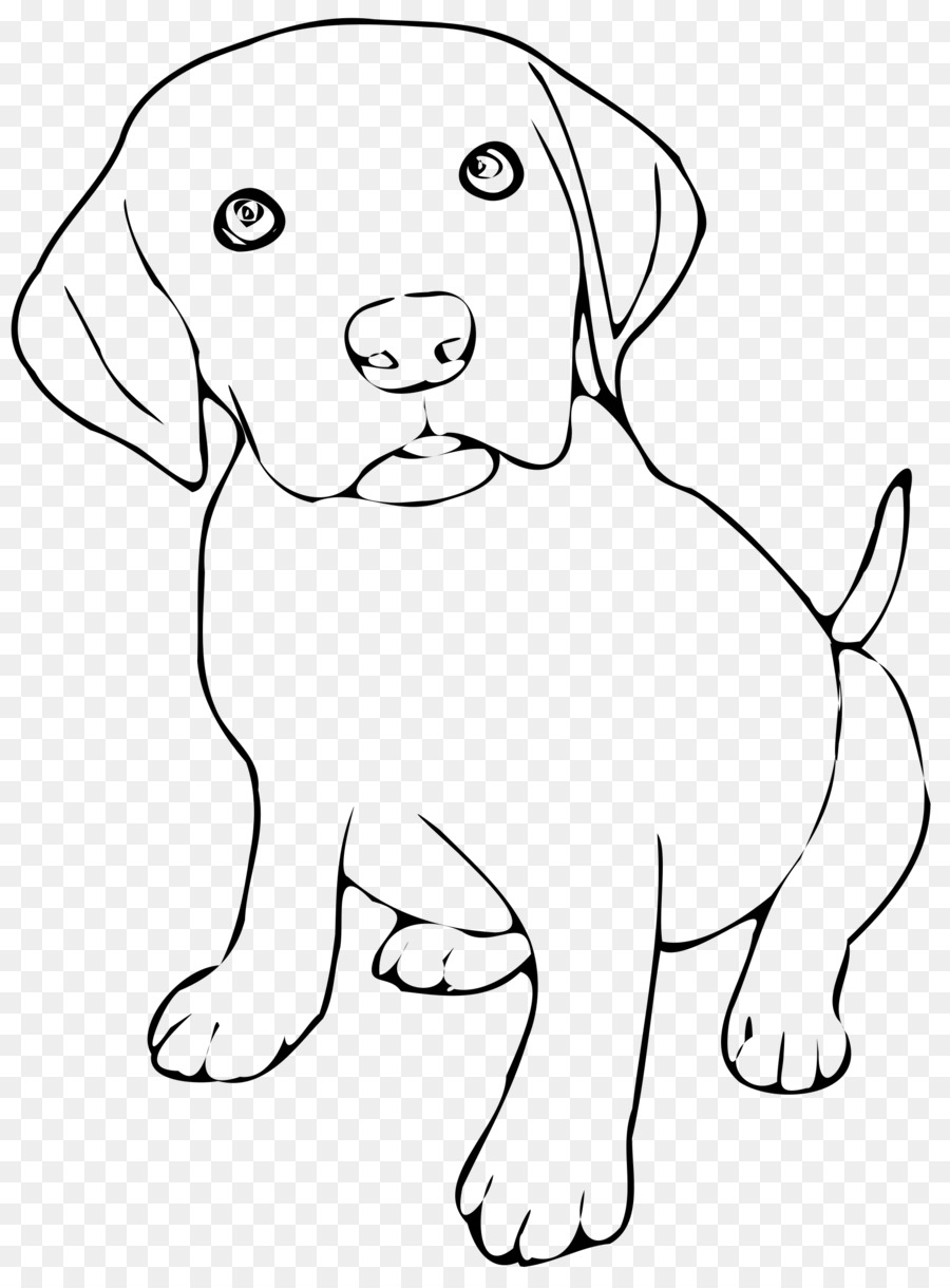 nose black and white clipart dog