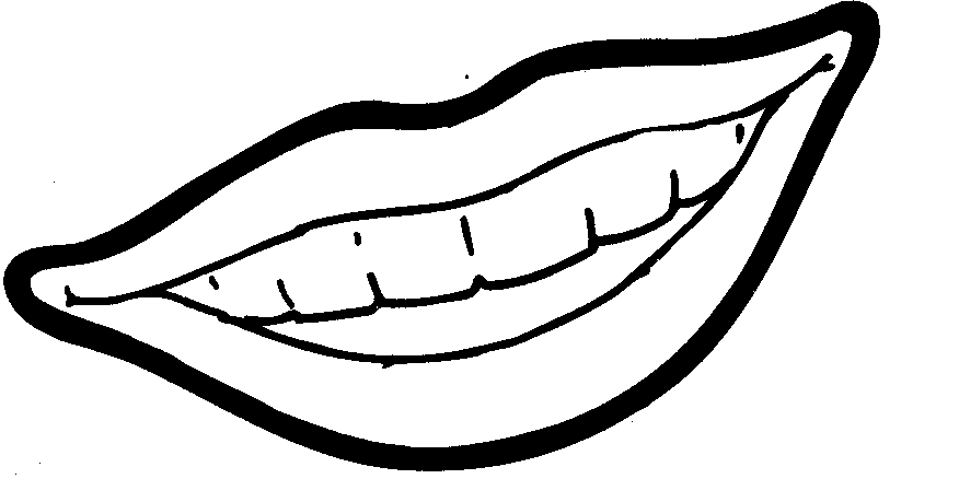 Mouth clipart black.