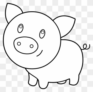 Free PNG Pig Black And White Clip Art Download