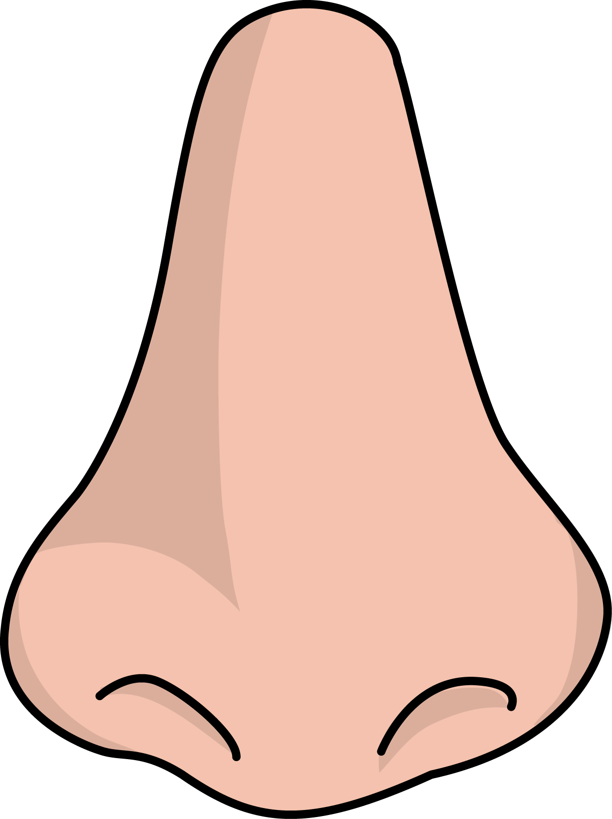 Clipart kid nose.