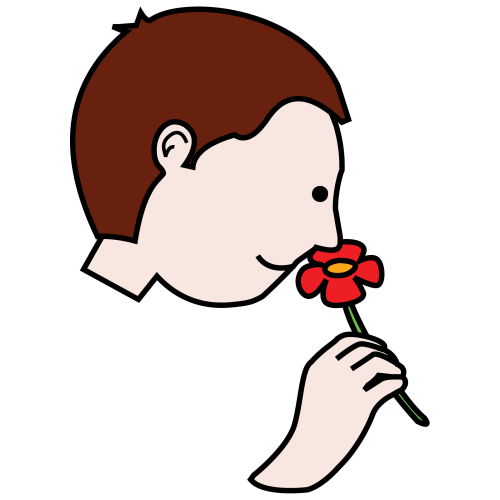 Nose smell clipart.