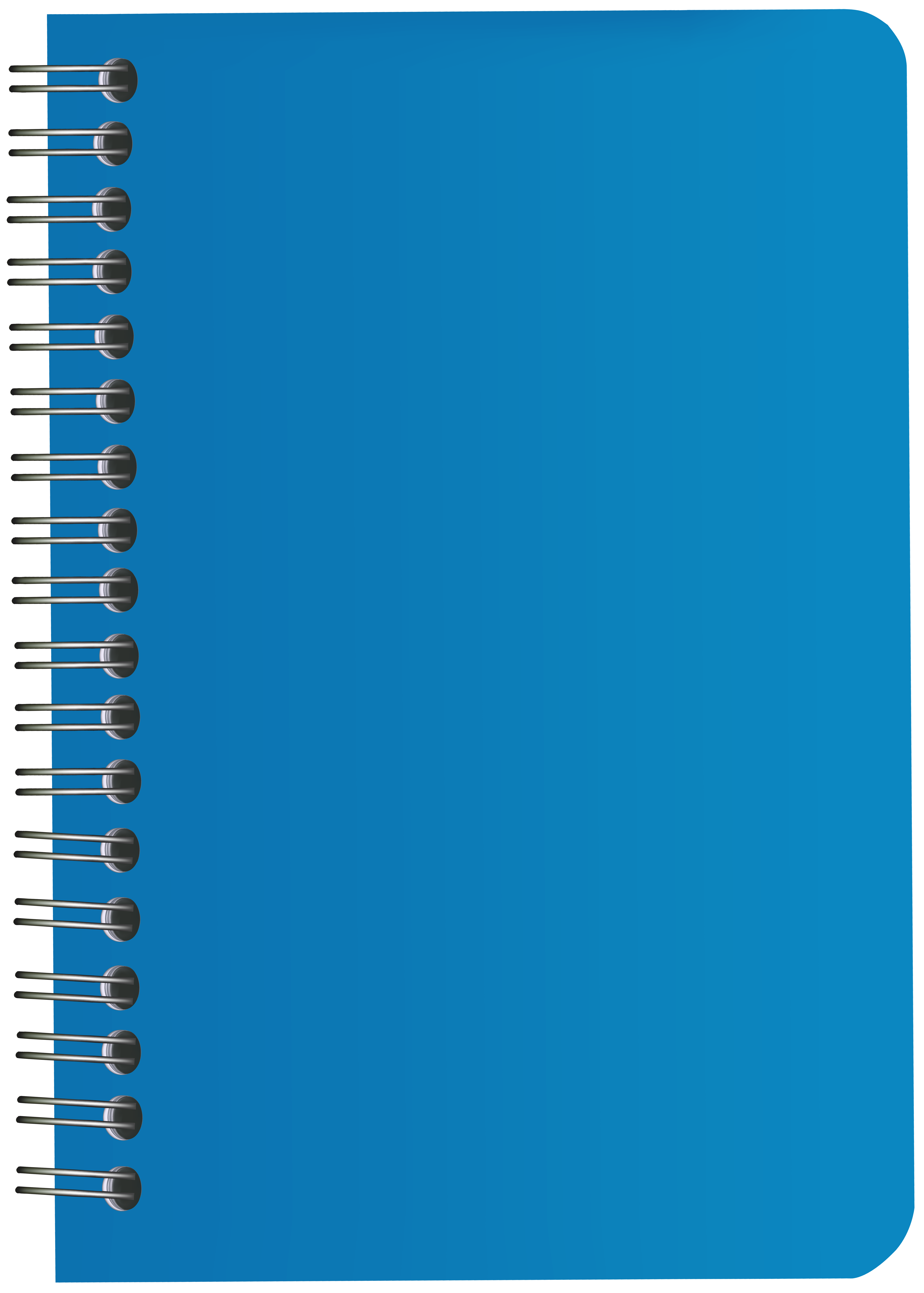 notebook clipart blue