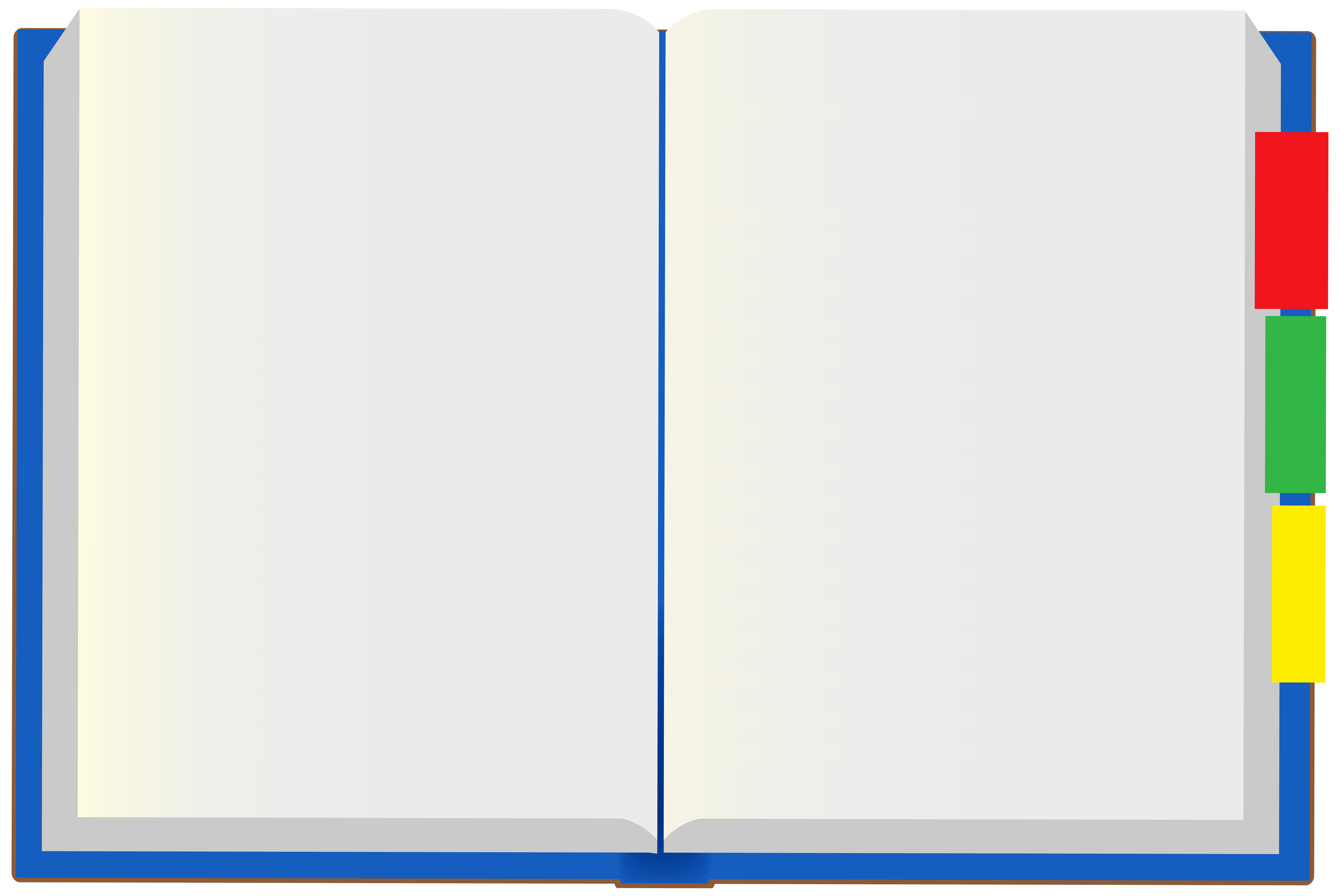 Open notebook transparent.