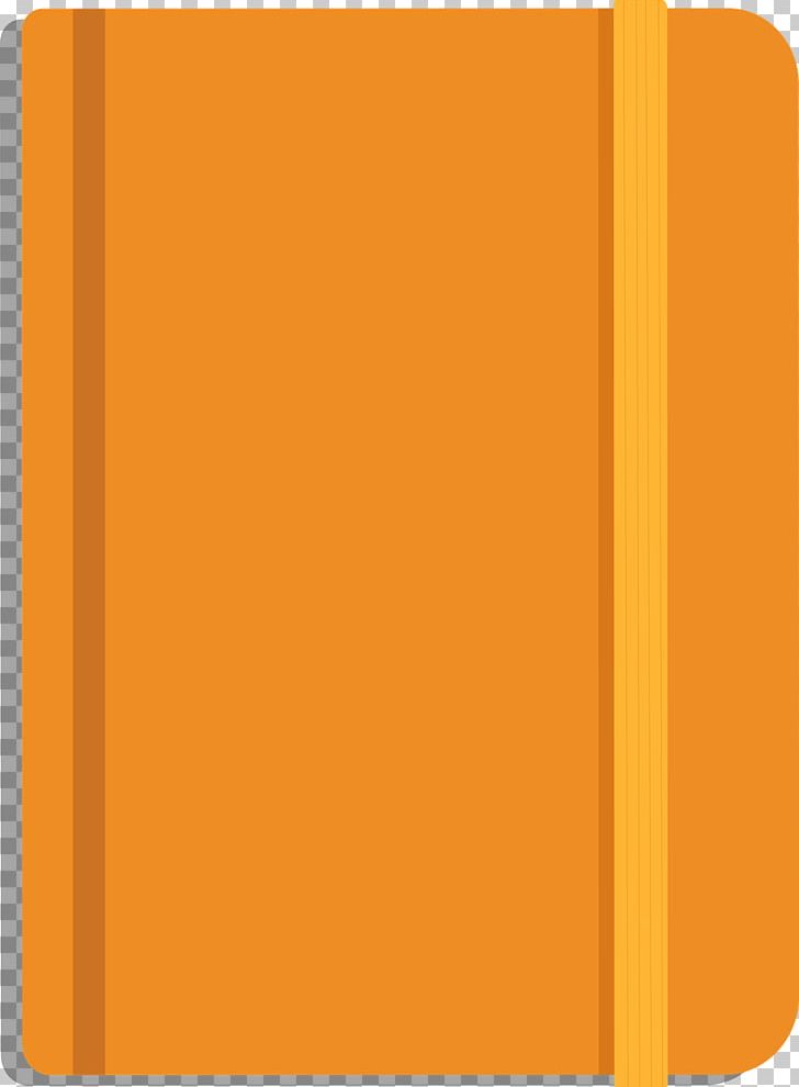 notebook clipart orange