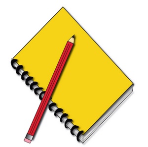 Pencil And Notebook Clipart