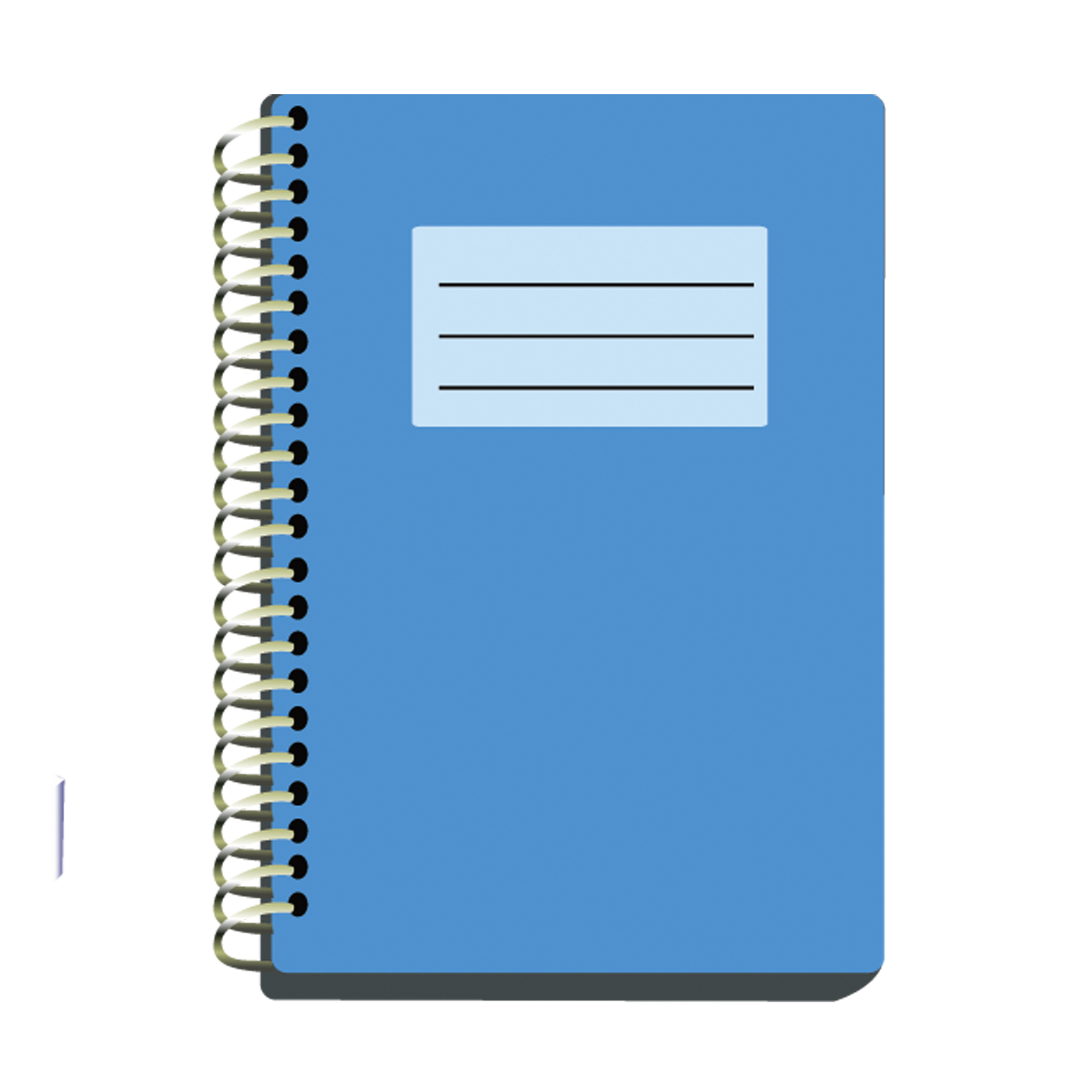 Notebook Blue Adobe Illustrator