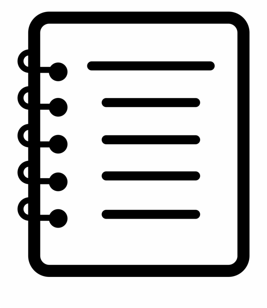 notebook clipart vector