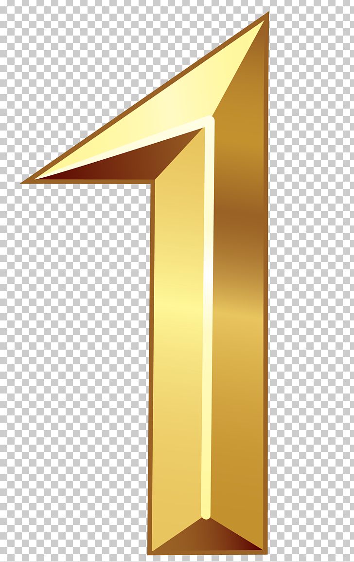 Gold Number One PNG, Clipart, Angle, Clipart, Color