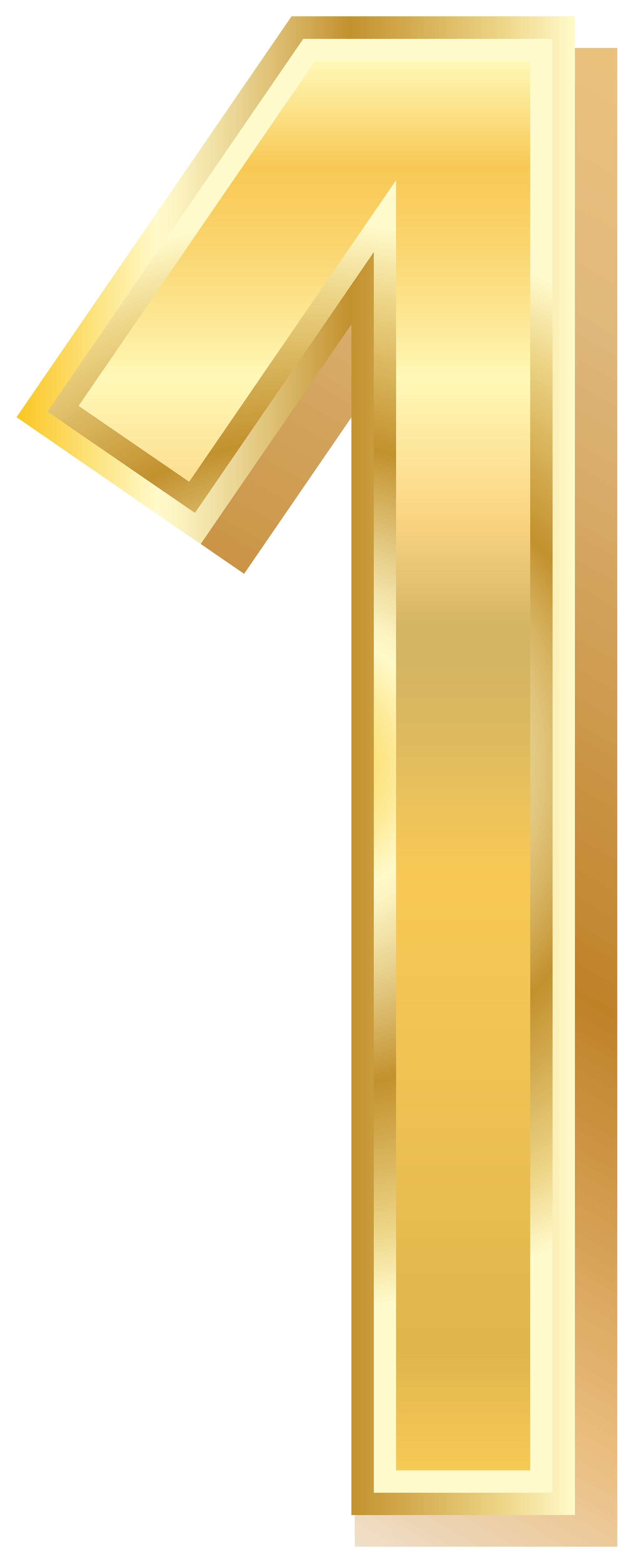 Gold style number.