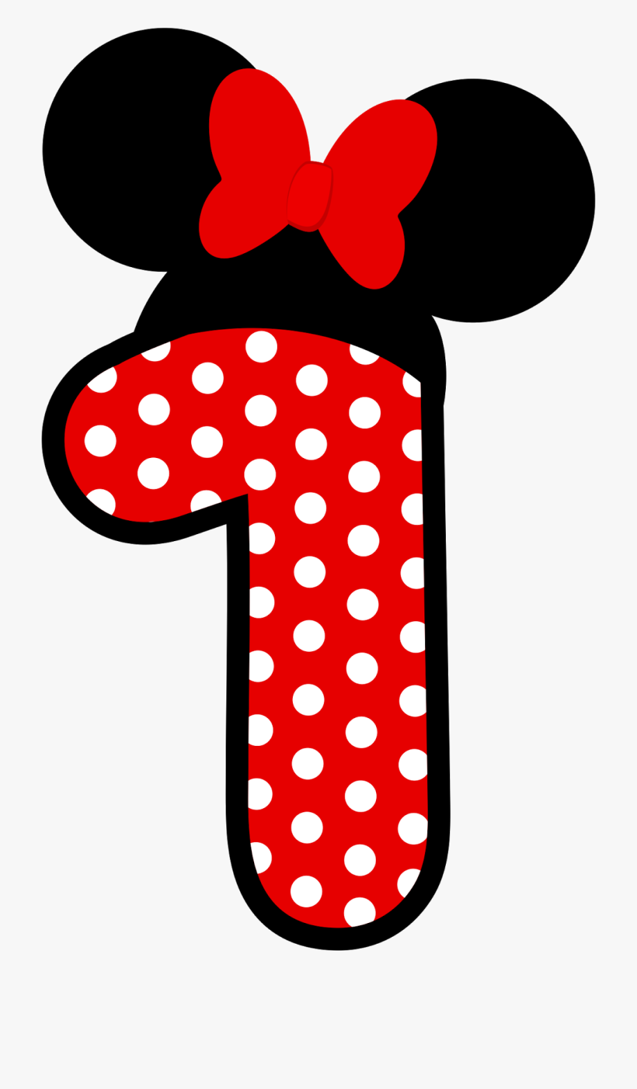 number 1 clipart mickey mouse