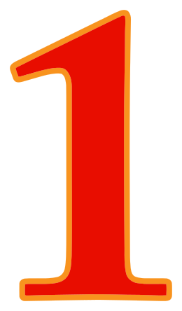 Red number png.