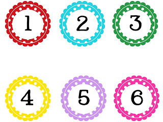 number clipart circle