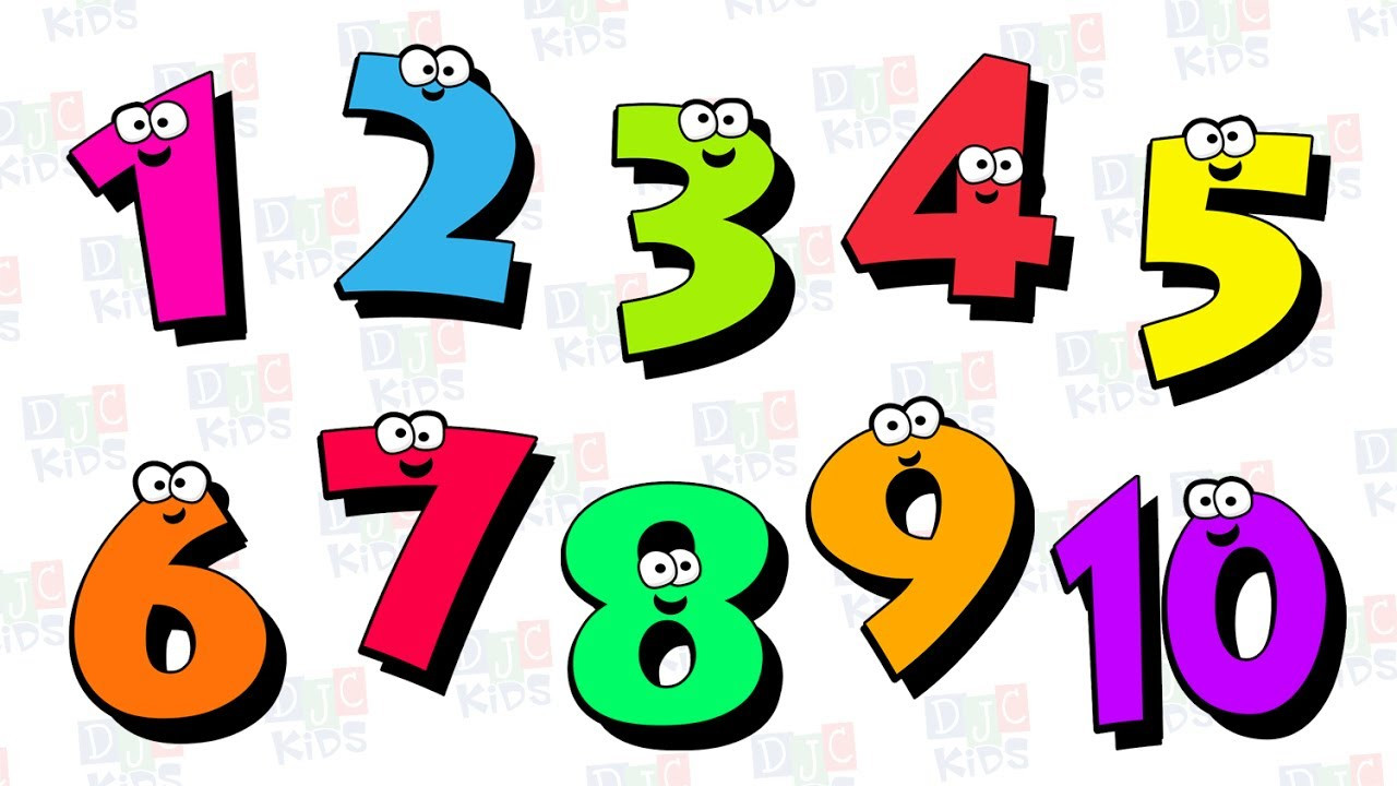 Counting numbers clipart.